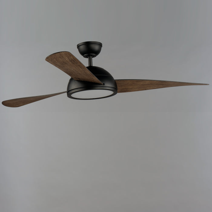 Maxim Cupola 52 Bronze LED Fan Walnut Blades Model: 88801OI