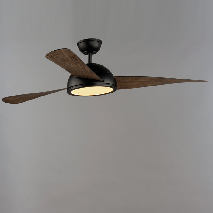 Maxim Cupola 52 Bronze LED Fan Walnut Blades Model: 88801OI