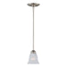 Maxim Basix 1-Light Mini Pendant Model: 91011FTSN