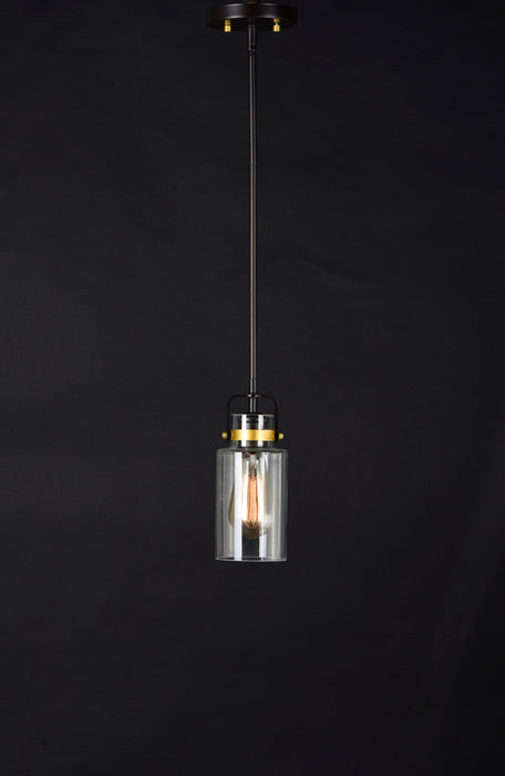 Maxim Magnolia 1-Light Mini Pendant Model: 91070CLBZGLD