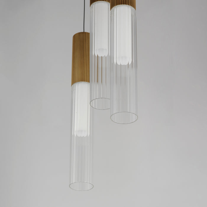 ET2 Reeds 3-Light LED Pendant Model: E11013-144GLD