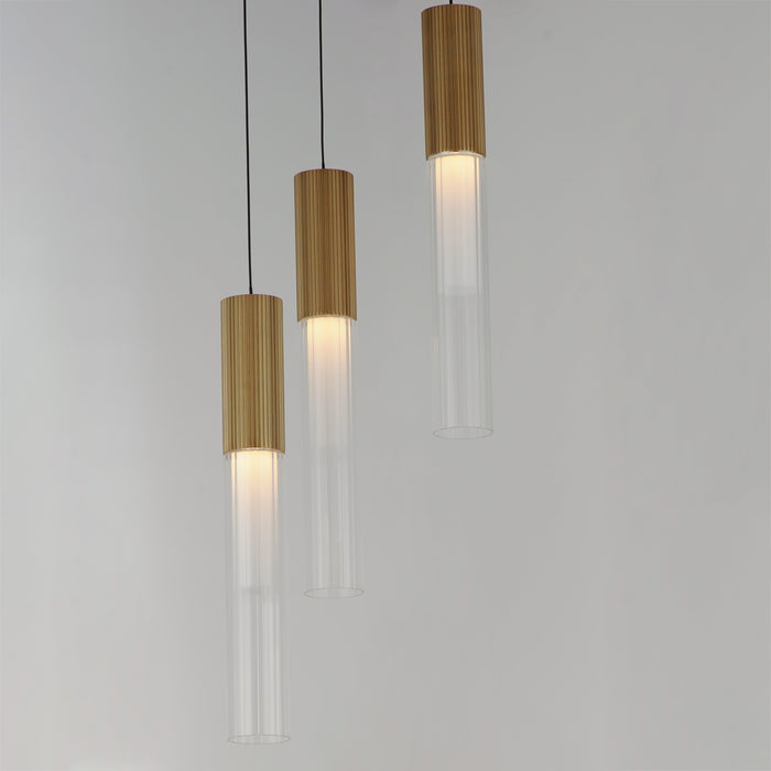 ET2 Reeds 3-Light LED Pendant Model: E11013-144GLD