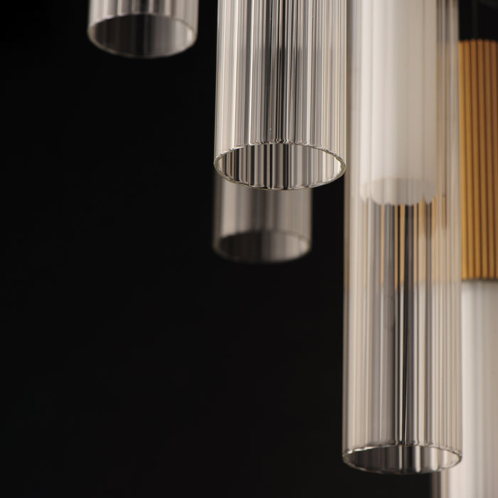 ET2 Reeds 5-Light LED Pendant Model: E11015-144GLD