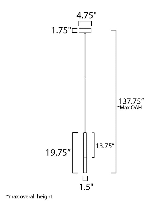 ET2 Diaphane LED 1-Light Pendant Model: E11021-95GLD