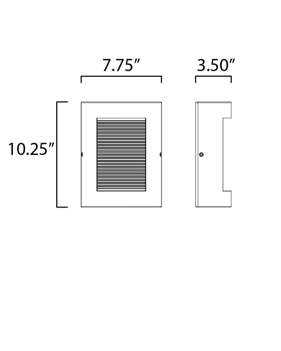 ET2 Boardwalk Small LED Outdoor Wall Sconce Model: E14380-SSN