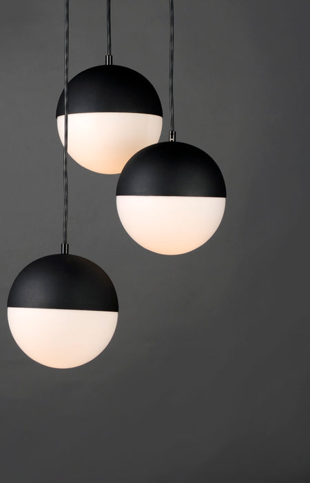 ET2 Half Moon 3-Light LED Pendant Model: E20364-92BK