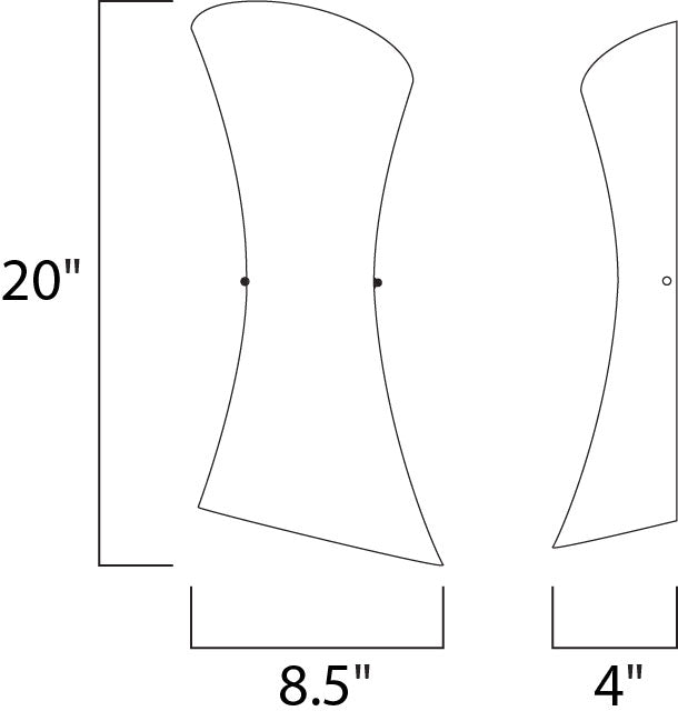 ET2 Conico 2-Light Wall Mount Model: E20412-09