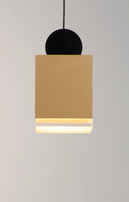 ET2 Nob LED Mini Pendant Model: E20860-75BKGLD