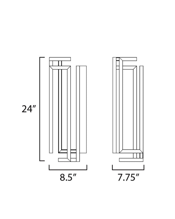 ET2 Penrose 24'' LED Sconce Model: E21263-BK