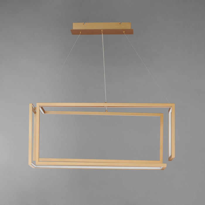 ET2 Penrose LED Linear LED Pendant Model: E21266-GLD