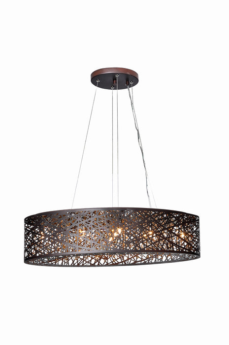 ET2 Inca 9-Light Pendant W/LED Bulb Model: E21310-10BZ/BUL