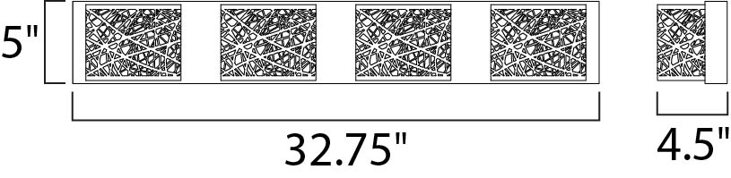 ET2 Inca 4-Light Wall Mount Model: E21317-10BZ