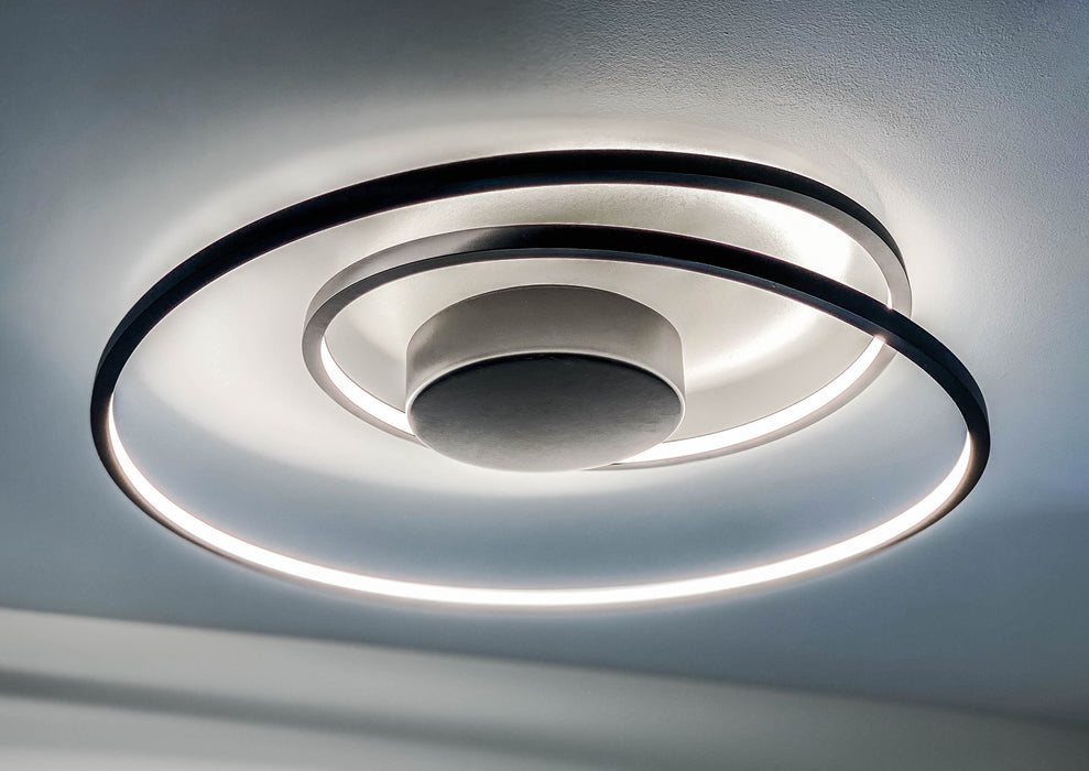 ET2 Cycle 18 LED Flush Mount Model: E21320-BK