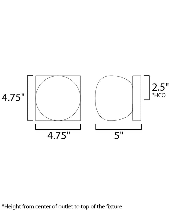 ET2 Pod 1-Light LED Wall Sconce Model: E21451-93BK