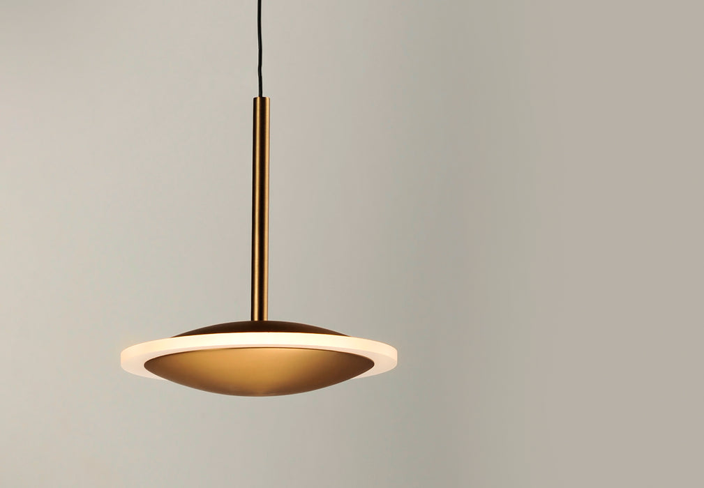 ET2 Saucer LED Pendant Model: E21541-90BKGLD