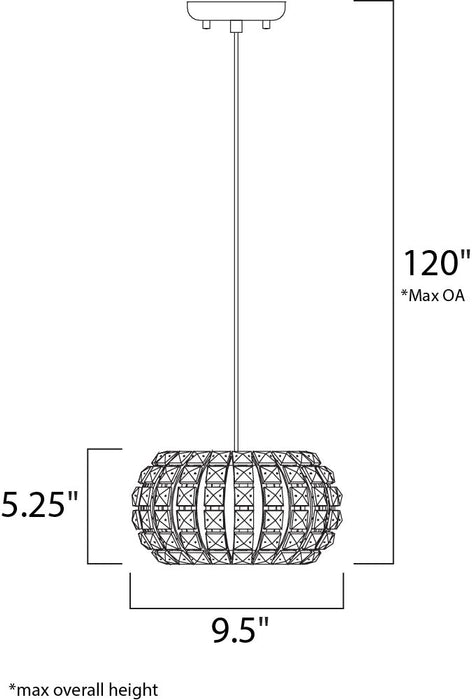 ET2 Bijou 3-Light Pendant Model: E21803-20PC