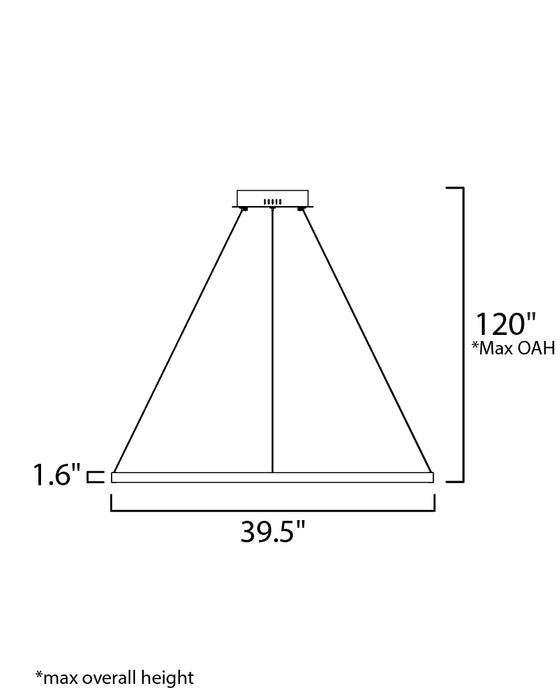 ET2 Groove 40 LED Pendant WiZ Model: E22728-GLD