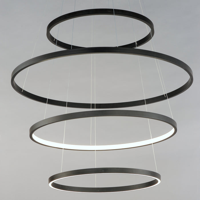 ET2 Groove 4-Tier LED Pendant WiZ Model: E22729-BK