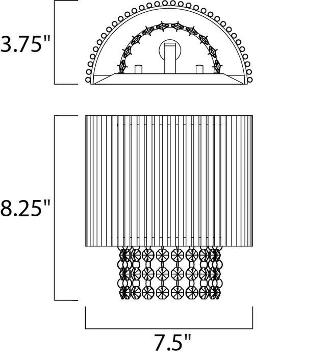 ET2 Spiral 1-Light Wall Mount Model: E23130-10PC