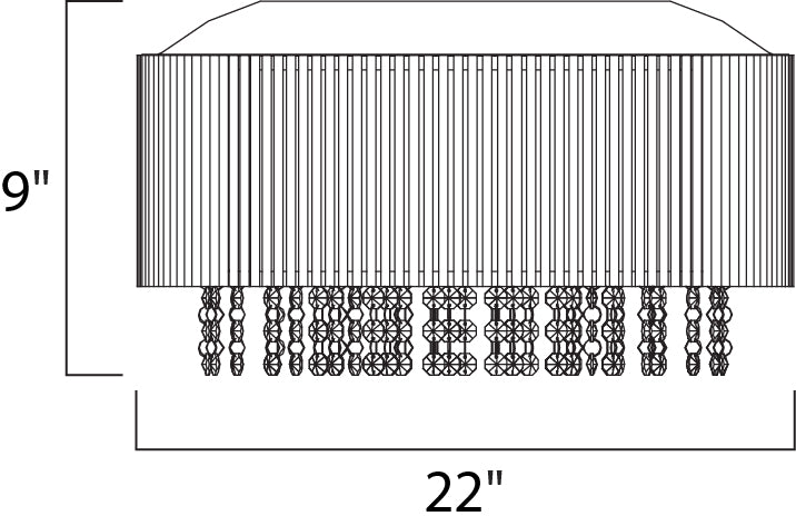 ET2 Spiral 10-Light Flush Mount Model: E23132-10PC