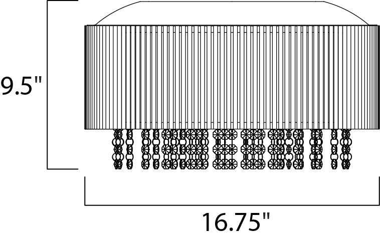 ET2 Spiral 7-Light Flush Mount Model: E23133-10PC