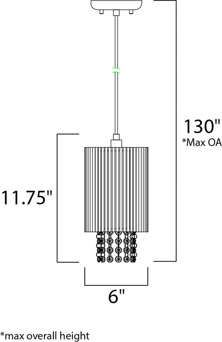 ET2 Spiral 1-Light Pendant Model: E23140-10PC