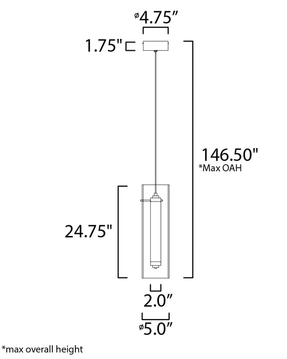 ET2 Centrum Medium LED Pendant Model: E23311-24PC