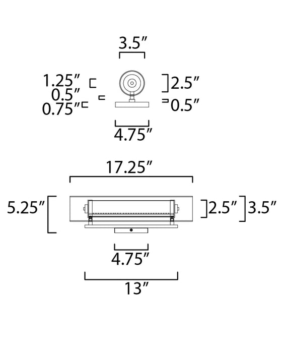 ET2 Centrum 18 LED Bath Vanity Model: E23314-24PC