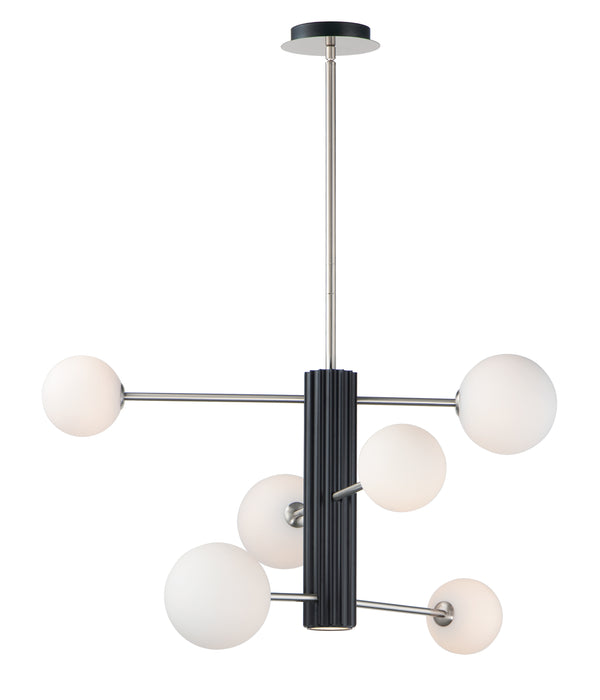 ET2 Cog 7-Light LED Chandelier Model: E24064-92BKSN