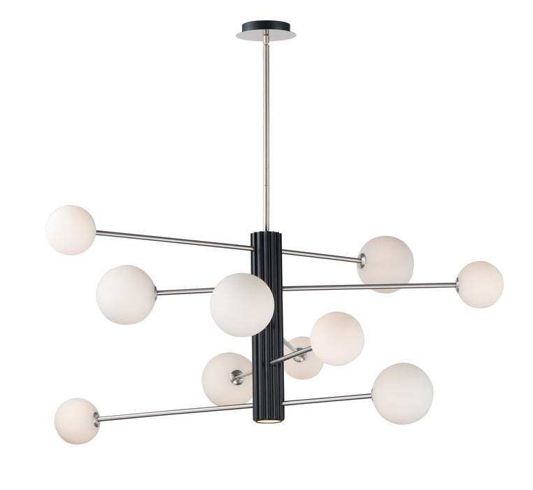 ET2 Cog 11-Light LED Chandelier Model: E24066-92BKSN