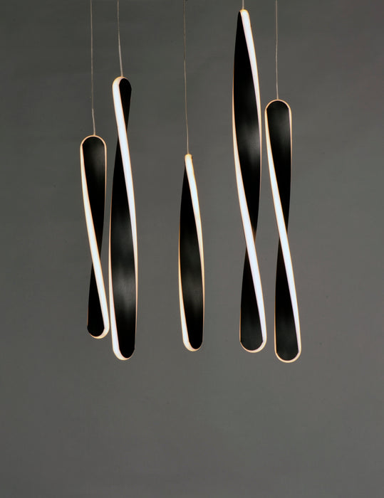 ET2 Pirouette 5-Light LED Pendant Model: E24154-BK