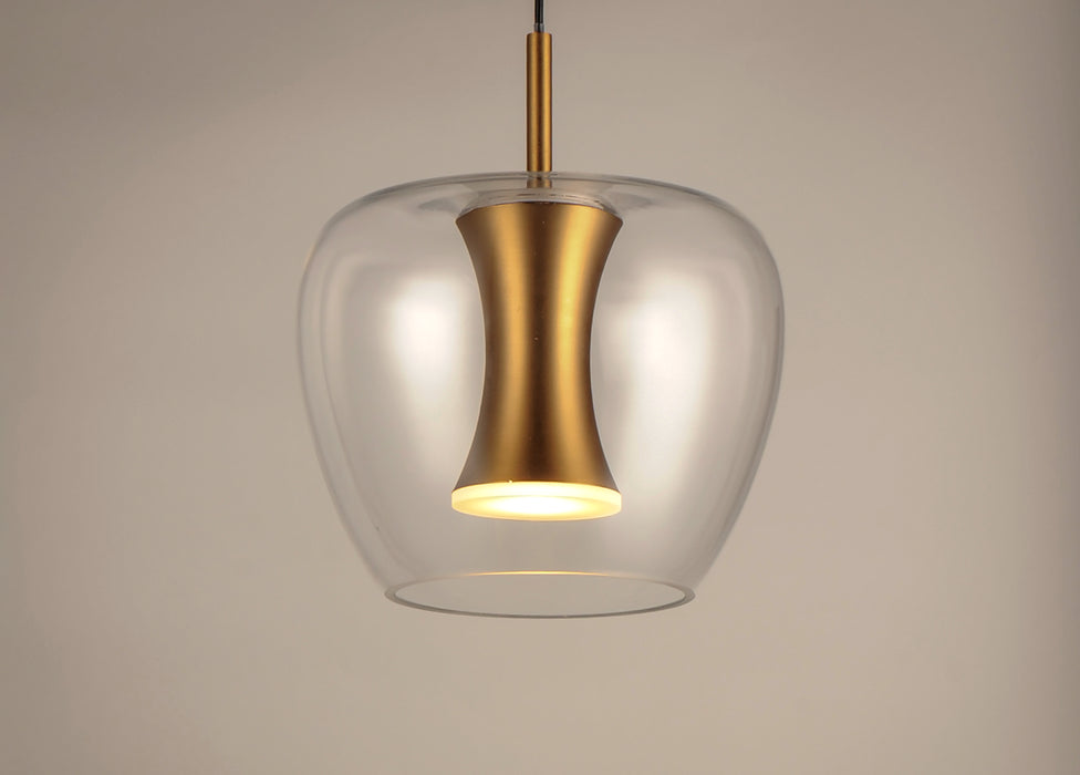 ET2 Newton LED 1-Light Pendant Model: E24162-18BKGLD