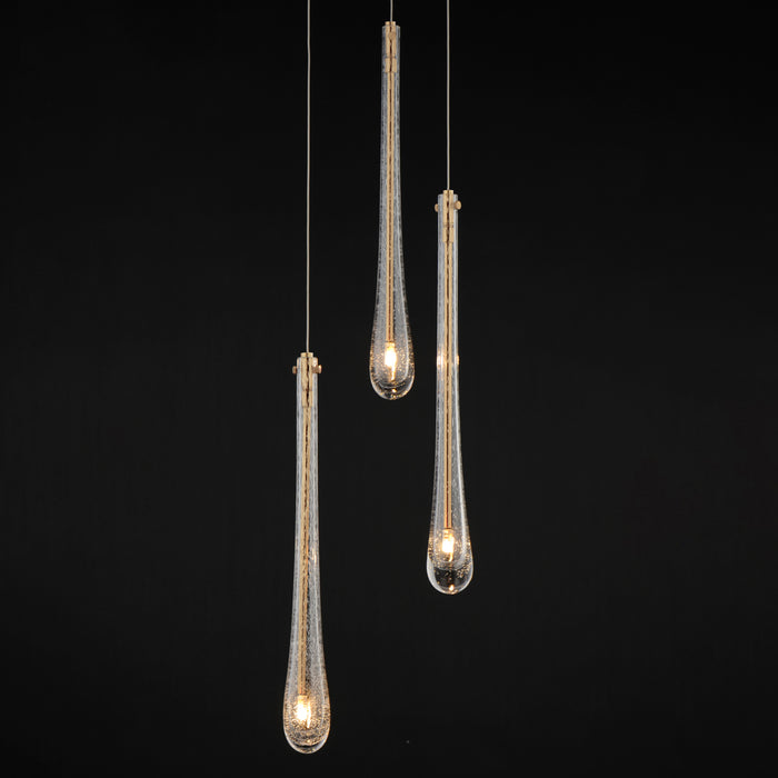 ET2 Stillo 3-Light LED Pendant Model: E24213-118GLD