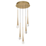 ET2 Pierce 5-Light LED Pendant Model: E24225-122GLD