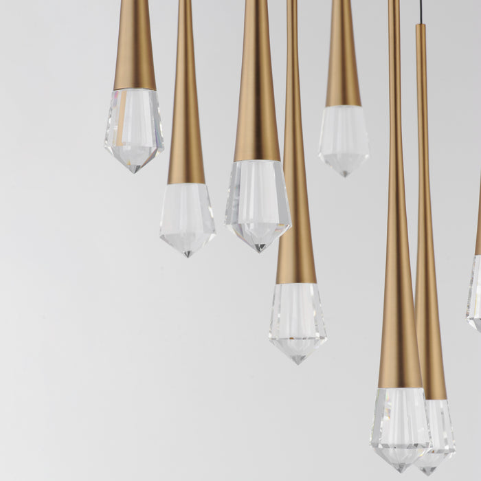 ET2 Pierce 9-Light LED Pendant Model: E24227-122GLD