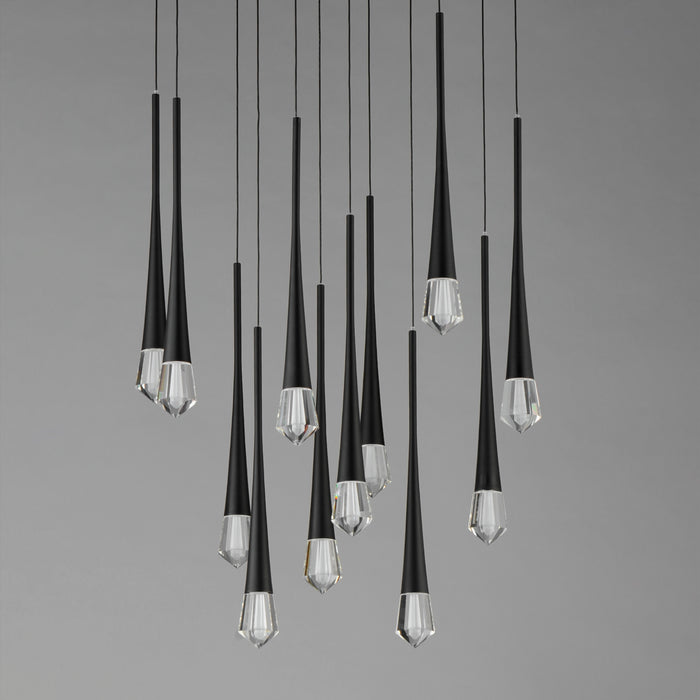 ET2 Pierce 12-Light LED Pendant Model: E24229-122BK