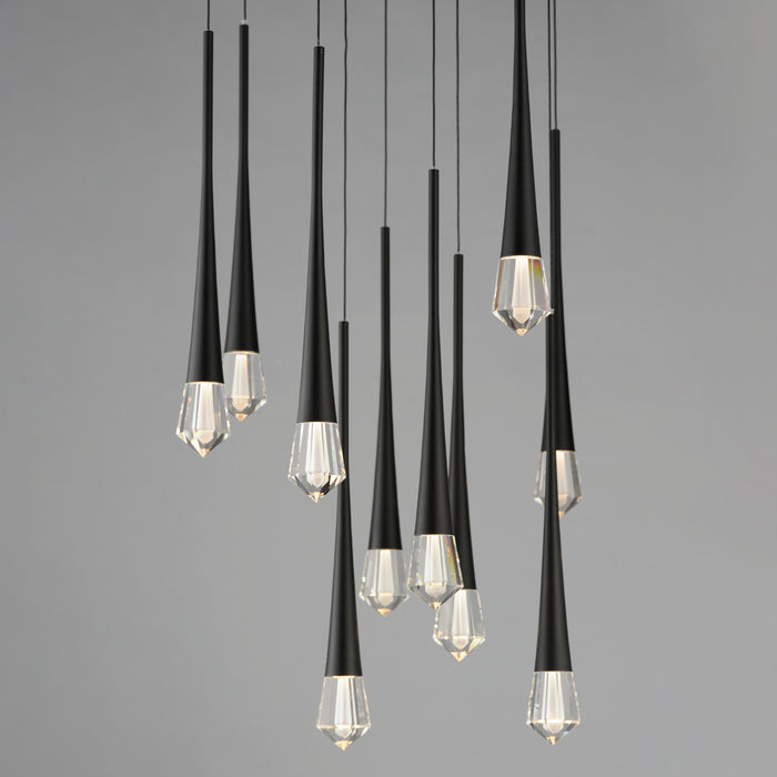 ET2 Pierce 12-Light LED Pendant Model: E24229-122BK