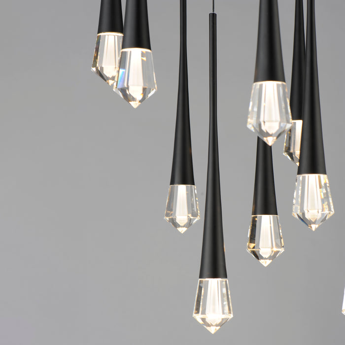 ET2 Pierce 12-Light LED Pendant Model: E24229-122BK