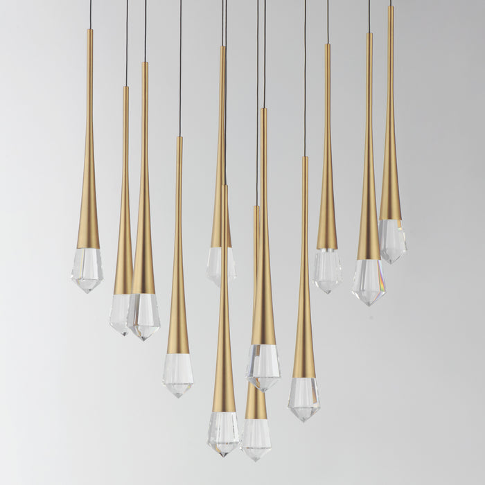 ET2 Pierce 12-Light LED Pendant Model: E24229-122GLD