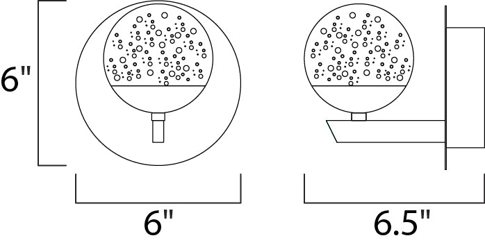 ET2 Orb II LED Wall Sconce Model: E24260-91PC