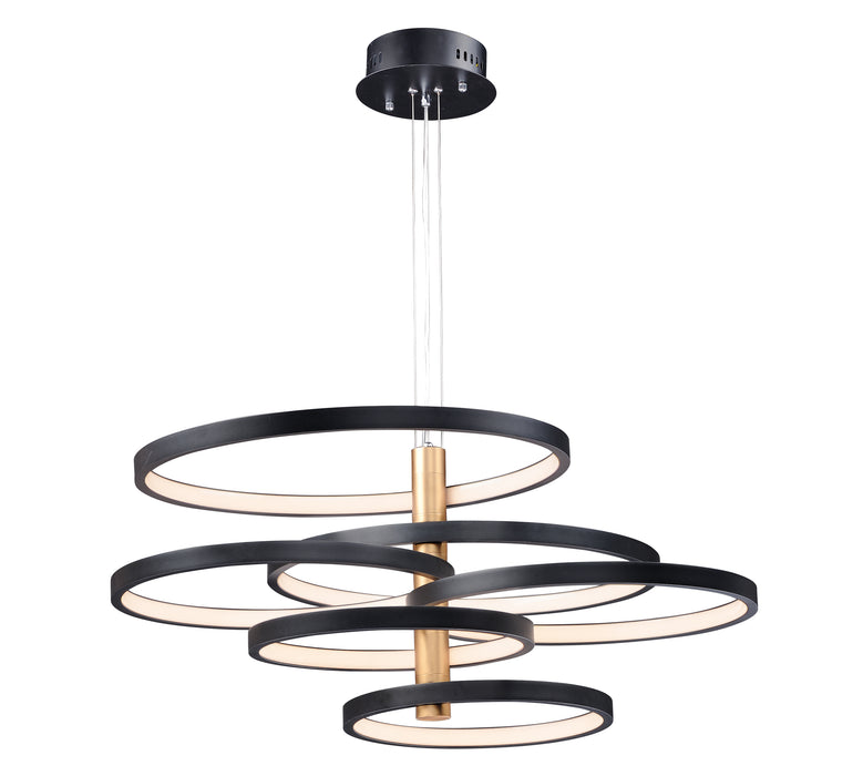 ET2 Hoopla 6-Light LED Pendant Model: E24327-BKGLD