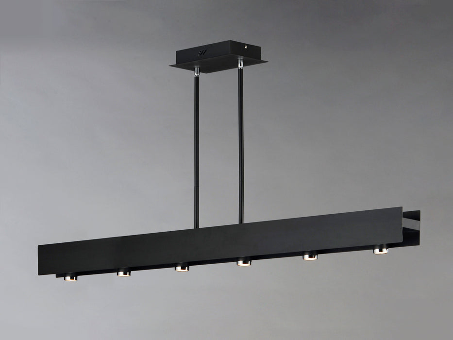 ET2 Beam 6-Light LED Pendant Model: E24636-BKPC