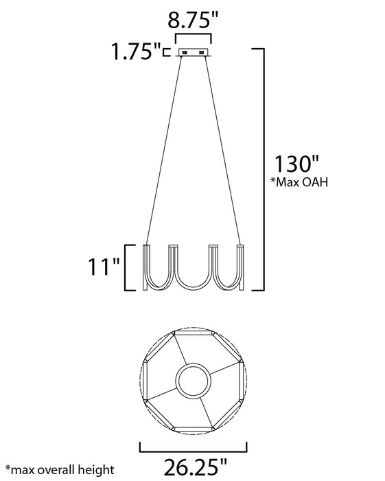 ET2 You LED Pendant Model: E24853-BCN