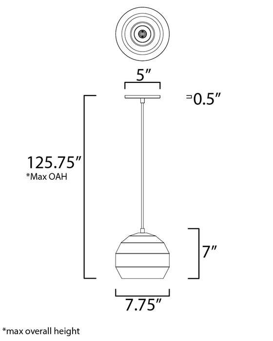 ET2 Hive LED Concrete Pendant Model: E25035-GY