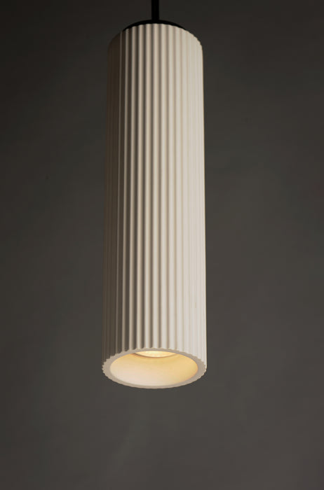 ET2 Pleat LED Plaster Pendant Model: E25038-WTBK