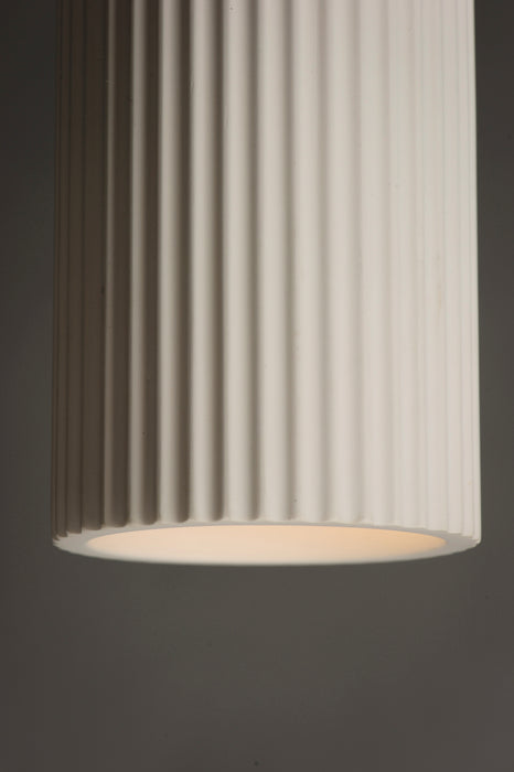 ET2 Pleat LED Plaster Pendant Model: E25038-WTBK