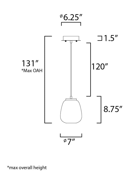 ET2 Soji 2-Light LED Pendant Model: E25063-92BKGLD