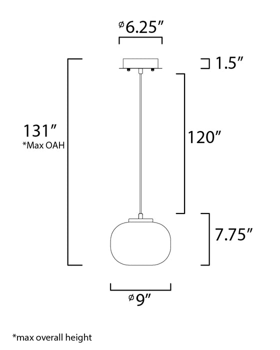 ET2 Soji 2-Light LED Pendant Model: E25065-92BKGLD