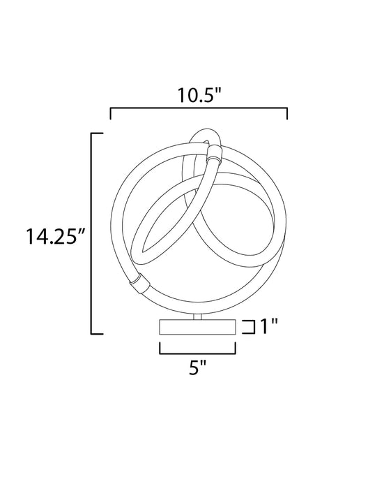 ET2 Mobius LED Lamp Model: E25090-01BKGLD