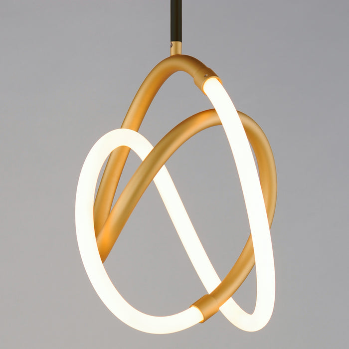 ET2 Mobius 12 LED Mini Pendant Model: E25092-01BKGLD